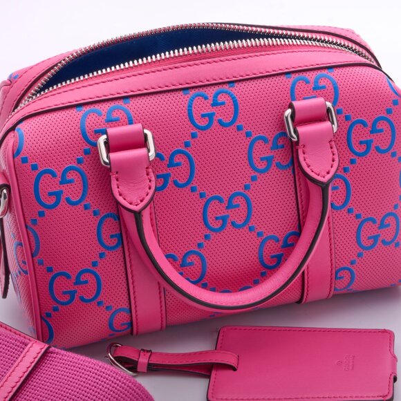 Gucci Jumbo GG Leather 2 Way Handbag Pink 725292 - Picture 3 of 15